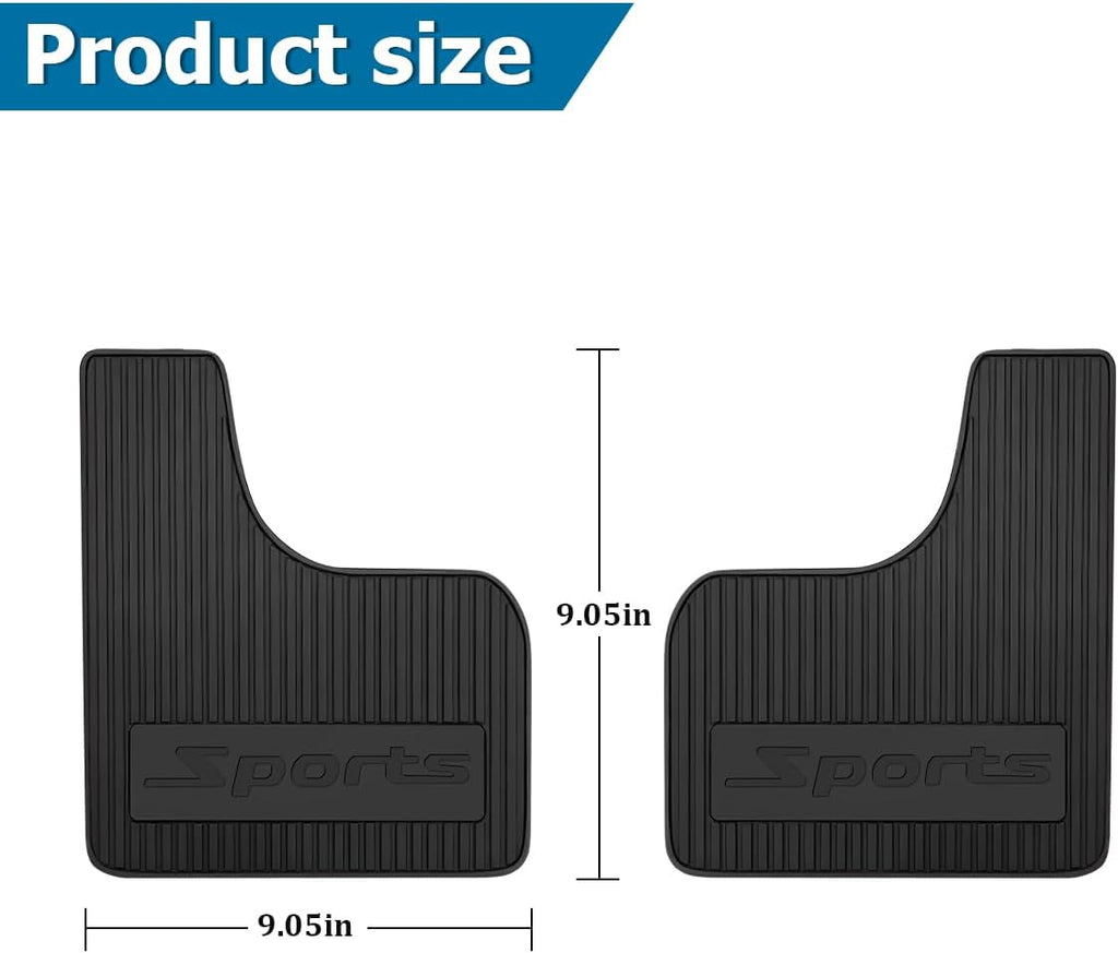 Car Mud Flaps, 4PCS Soft Flexible Bendable Rubber Vehicle Mudguard Splash Guard with Hardware Tool, Auto Exterior
