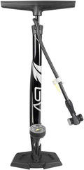 Bicycle Pump Durable Bike Floor Pump 17/24 inch Smart Valve Head, 160 psi, Automatically Reversible Presta and Schrader