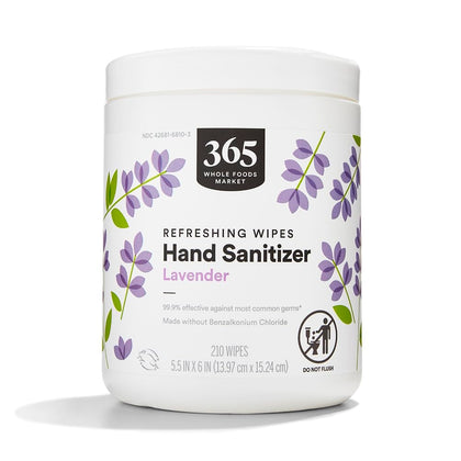 Lavender Hand Sanitizer Wipes, 210 ct