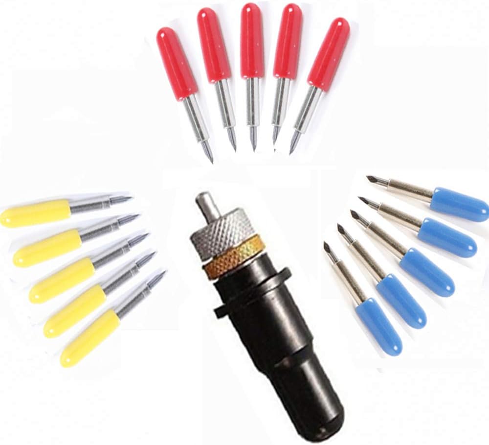 15pcs 30/45/60 Degree Roland Vinyl Cutter Cutting Plotter Blade with Blade Holder