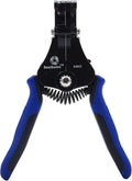 Southwire Automatic Stripper Tool - Strips 8-18 AWG Solid & 10-20 AWG Stranded Wires - Smooth One-Step Action - Spring-Loaded Return - Wire Stripper for Home Wiring