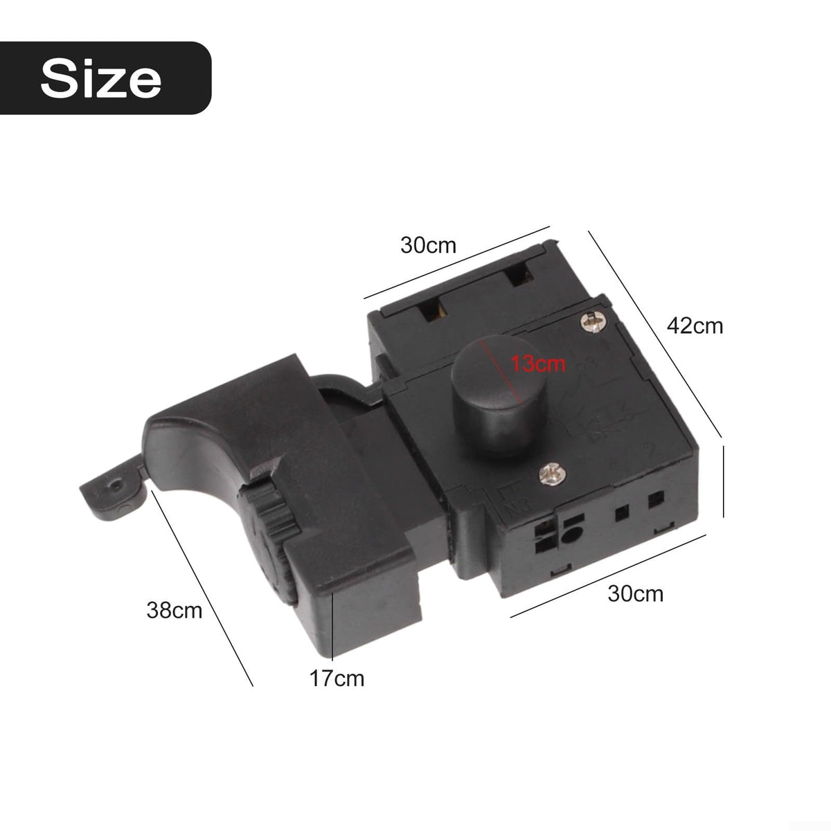 Lock-On Trigger Switch for Electric Drill Power Tool(B)