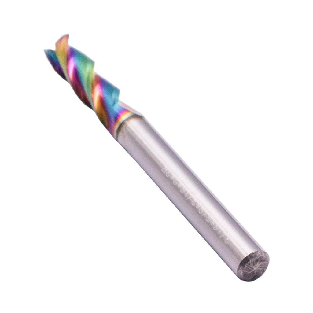 5Pcs 3/16" 3 Flute Solid Carbide Square End Mills for Aluminum, DLC Coated