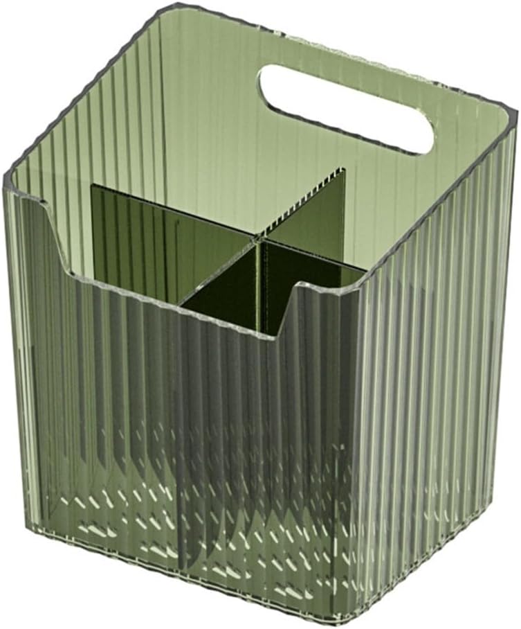 Wall Mounted Makeup Organizer Box for Bathroom, Dark Green