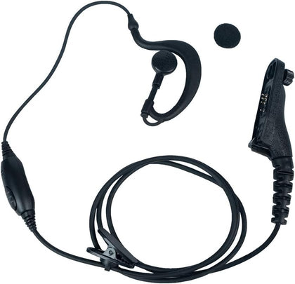 G-Shape Earpiece PTT Mic Compatible with XPR7550e APX6000 | Surveillance Headset, Covert, Comfort, Hands-Free