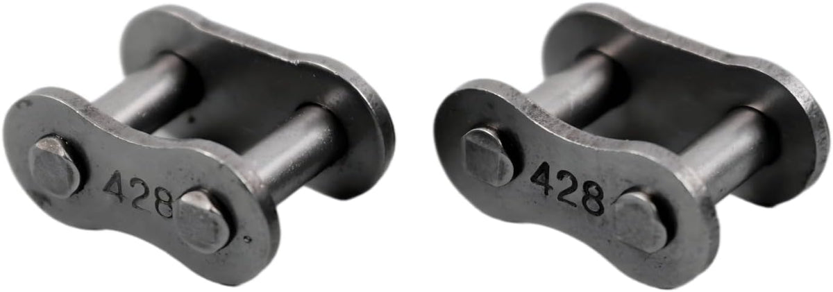 Sliding Gate Chain Connecting Links, #41 & #428 Roller Chain Connector for Chain-Driven Sliding Gate Openers, Replacement & Extension (#428)