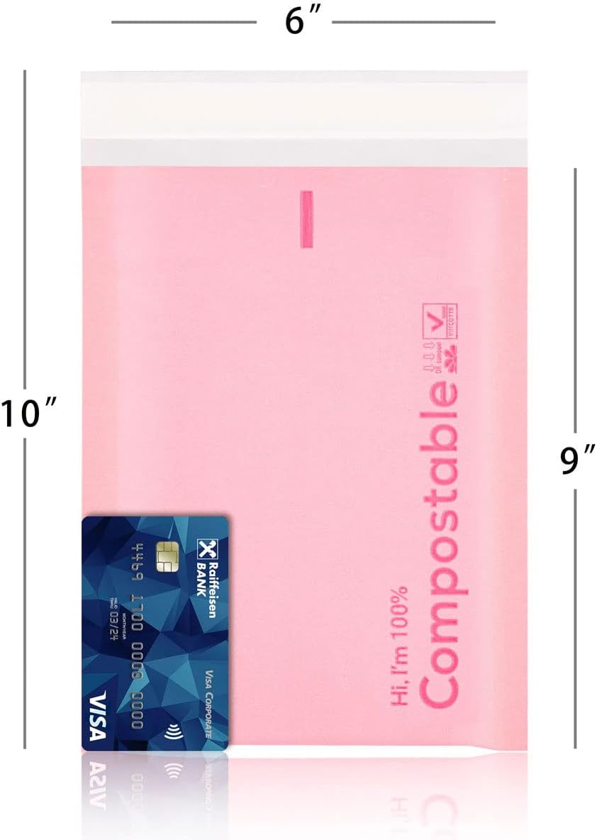 6x10 100% Biodegradable Bubble Mailers