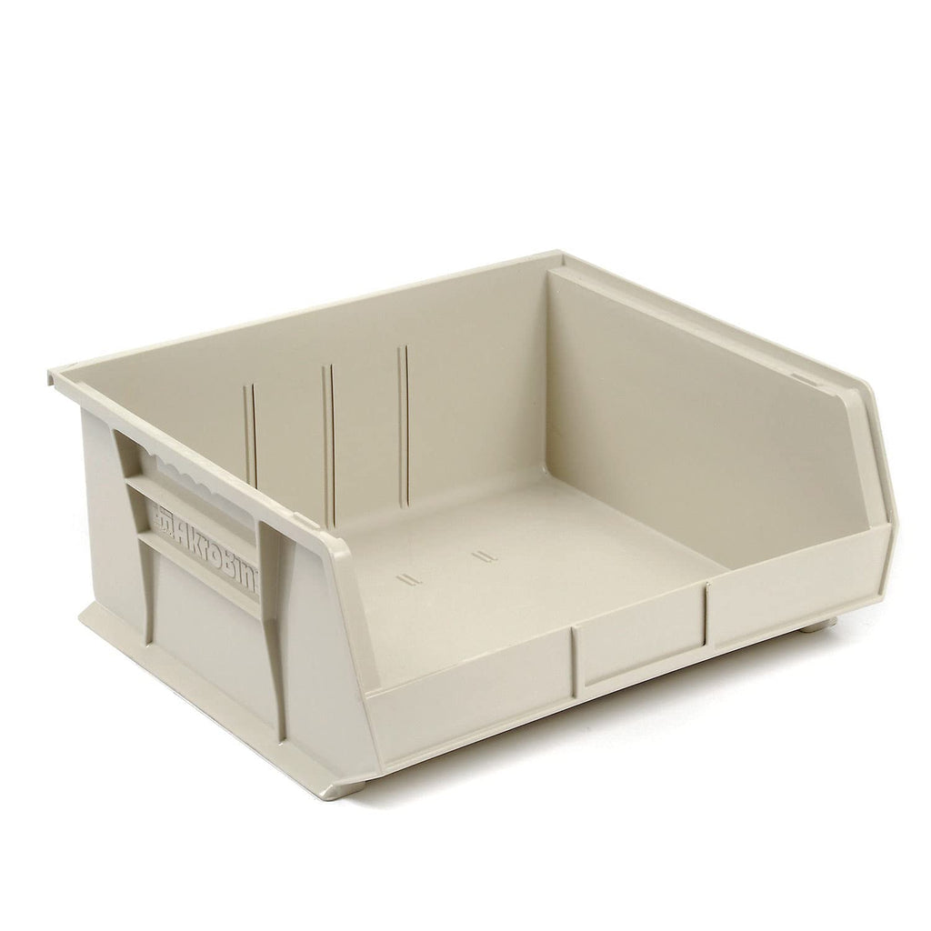 30250 AkroBins Plastic Storage Bins, 15"x16"x7", Stone, 6-Pack