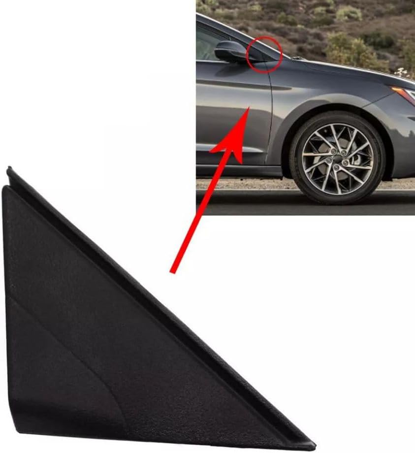 86180-F2000, 86190-F2000, Side View Mirror Fenders Pillar Trim Mirror Corner Molding for Hyundai Elantra 2017-2020