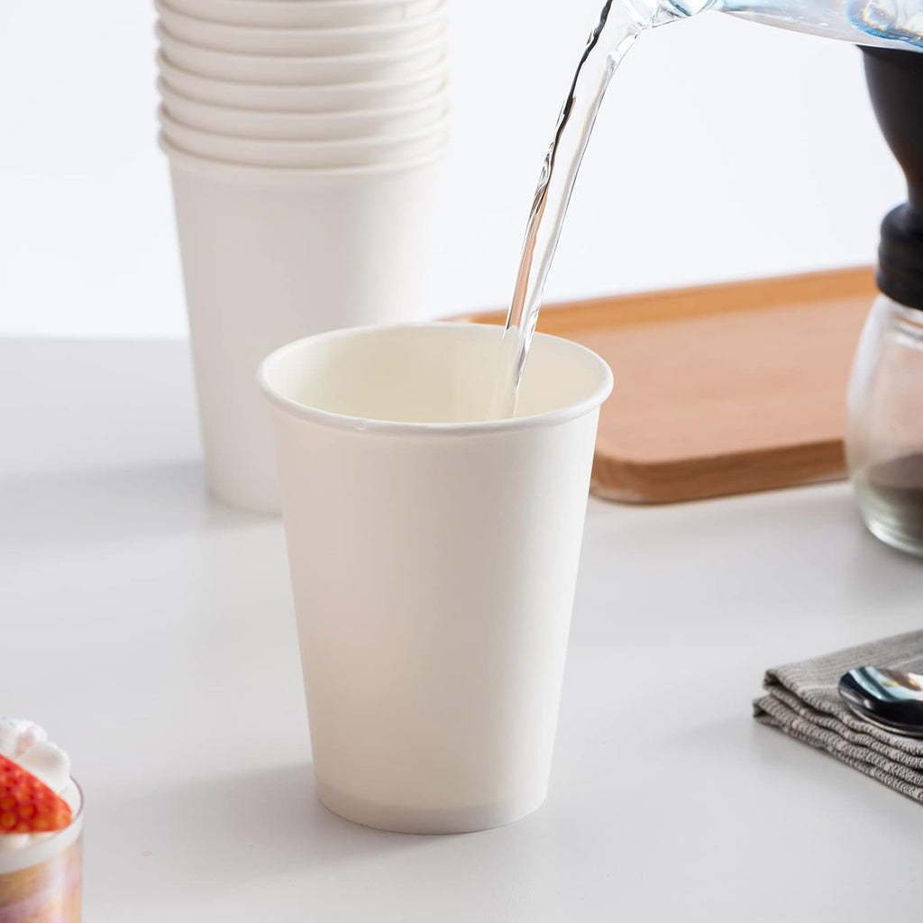 Paper Coffee Cups 12 oz 300 pack, Ideal for Coffee, Hot Drinks