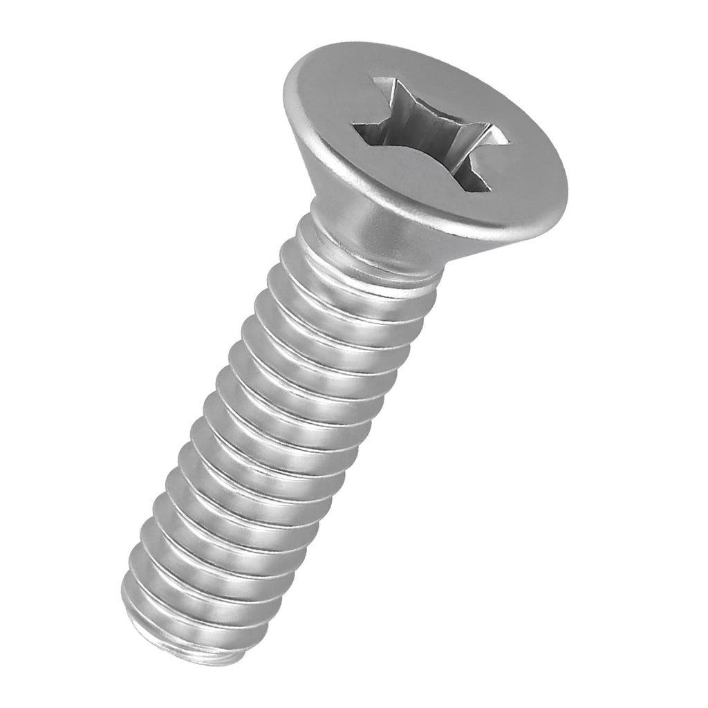 #10-24 x 1 Phillips Flat Head Machine Screws, 304 SS, 50pcs