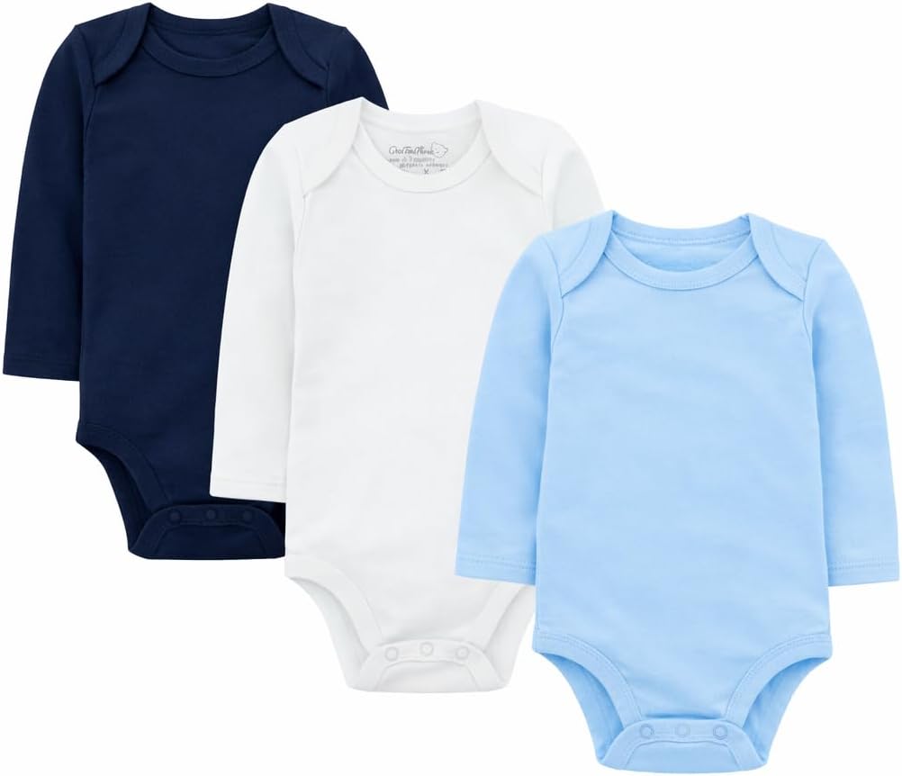 Baby Long-Sleeve Bodysuits Multipack, Boy Girl, Newborn to 24M