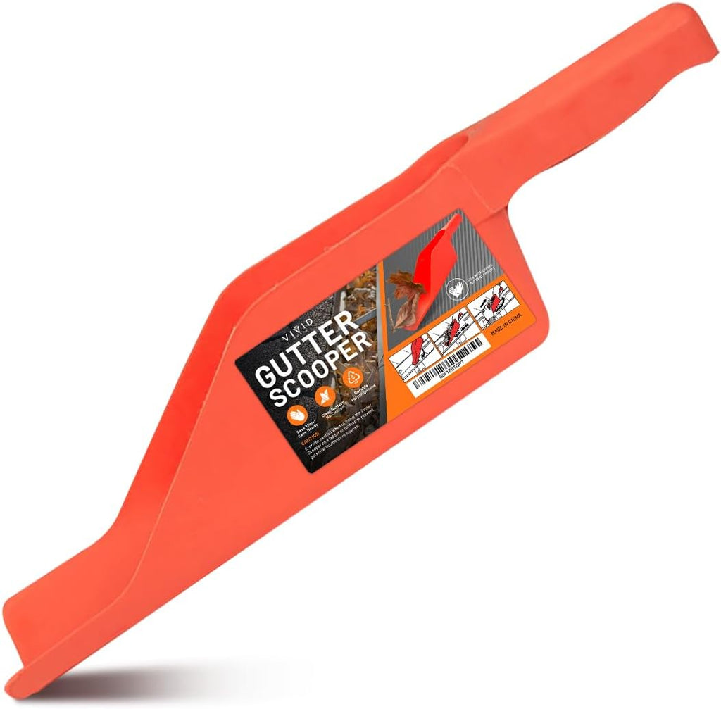 Gutter Scoop Cleaning Tools - Easy Removal of Leaves and Dirt - Deep Curved Gutter Scooper Shovel for Leaves &