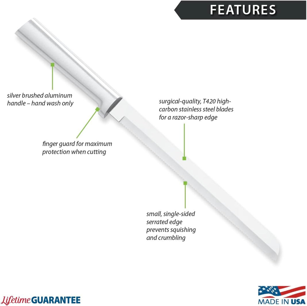 Cutlery 8" Bread Knife (R143), Silver