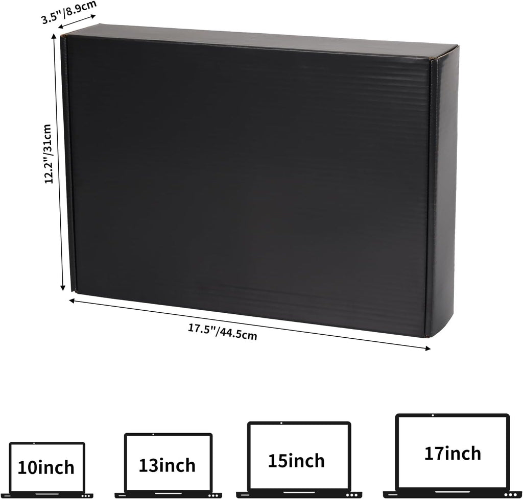 1 Pack Laptop Shipping Box with Cushioned Foam, Fits Most Sizes