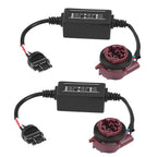 Sunicon 2PCS Car LED Headlight Decoder, LED Decoder Adapter, Auto Warning Strong Error Code Decoder Canceller Capacitors Resistor, LED Load Flash Resistors for Most Cars Trucks SUVs