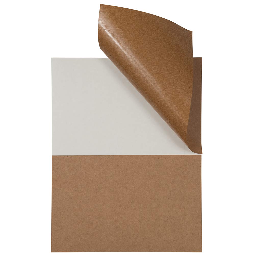 Shipping Labels - Half Page - 5 1/2 x 8 1/2 - Brown Kraft - 50/Pack