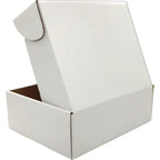 12x9x4 Shipping Boxes White Mailer Corrugated Cardboard Box Set of 20
