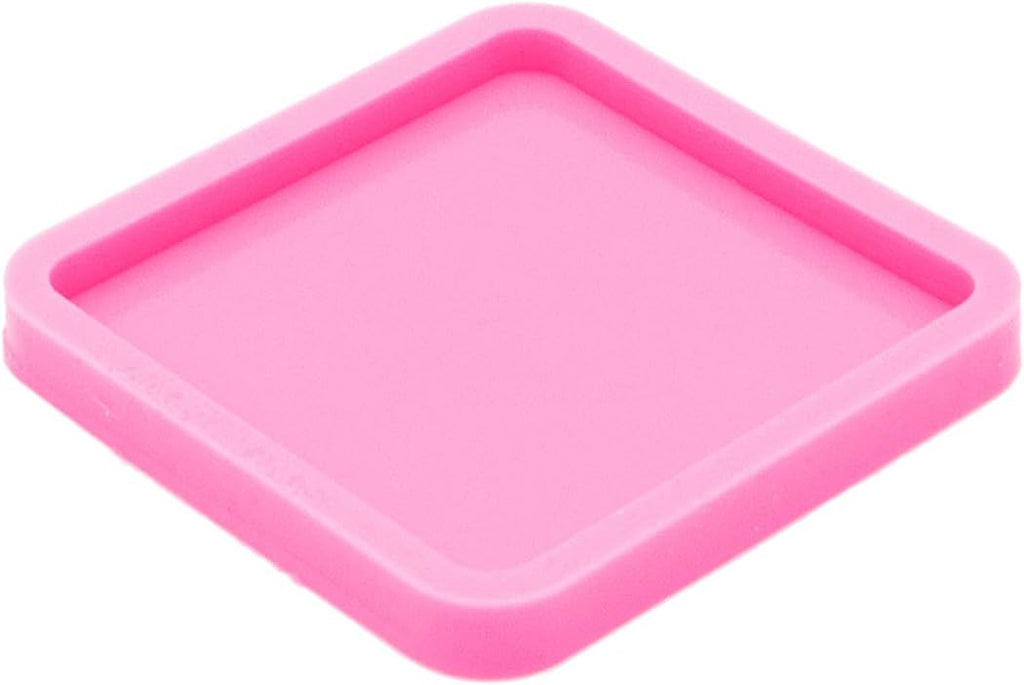 Super Shiny 9cm/3.54inch Square Shape Resin Coaster Mold Tray Silicone Molds Epoxy Resin Casting Molds DIY Geode