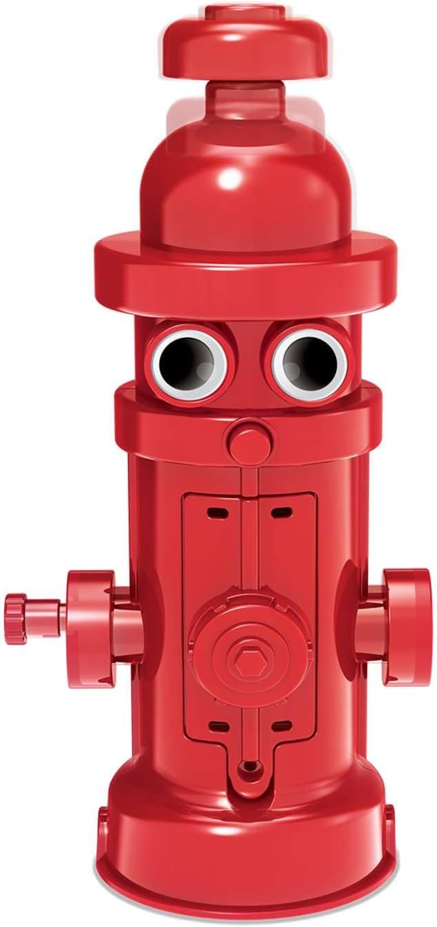 Hydrant Robot Water Pump Kit for Kids Ages 8-12 – DIY Building Set with Motorized Piston, Shoots Water Up to 2