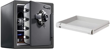 Fireproof and Waterproof Steel Home Safe with Shelf Insert (SFW123DSB + 912)