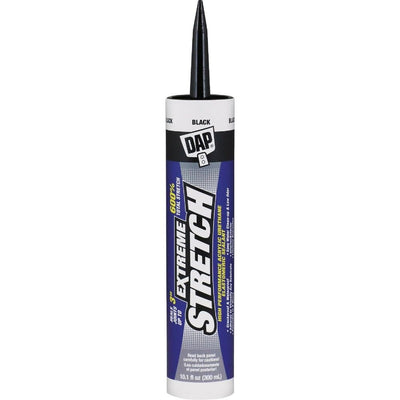 Extreme Stretch Acrylic Urethane Premium Elastomeric Sealant, Black, 10.1 Oz (7079818713)