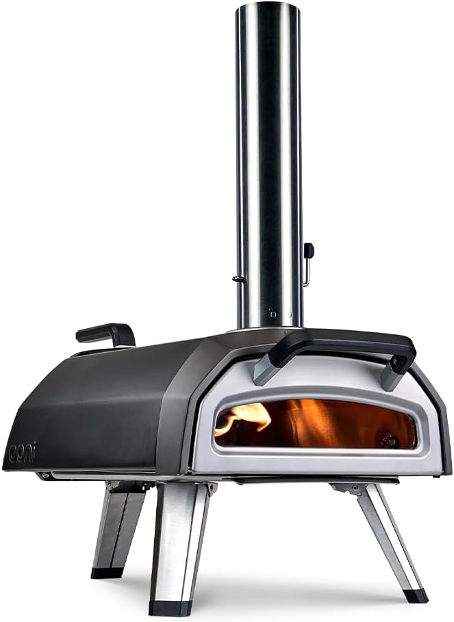 Karu 2 Multi-Fuel Outdoor Pizza Oven - Wood and Gas Outdoor Pizza Oven with Pizza Stone & Intergrated Thermometer