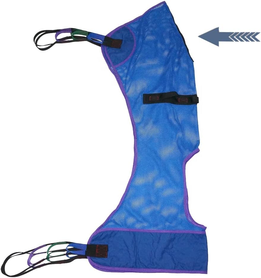 Universal Full Body Mesh Lift Sling with Commode Opening,Polyester Slings for Patient Lifts -Compatible with Hoyer