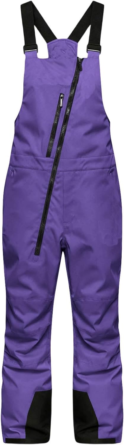 Kids Snow Pants Waterproof Insulated Winter Bibs Overalls for Girls and Boys with Adjustable Strap Snowsuit Size 3-12