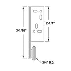 Prime-Line R 7257 Steel Drawer Track Center Roller Assembly, 2 Pack