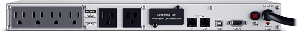OR500LCDRM1U Smart App LCD UPS Battery Backup and Surge Protector, 500VA/300W, 6 Outlets, AVR, 1U Rackmount, UL