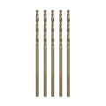 1/16 Inch Cobalt Drill Bit Set - 5pcs M35 Metal Bits With Split Point Tip for Steel, Hard Metal, Cast Iron (1/16" x 1-3/4")
