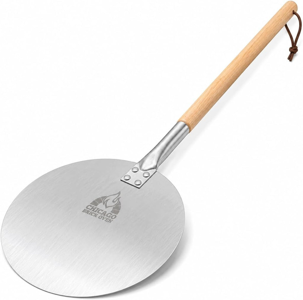 9-Inch Aluminum Turning Pizza Peel, Detachable Handle