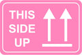 2"x3" 200 PCS Pink This Side Up Stickers for Shipping