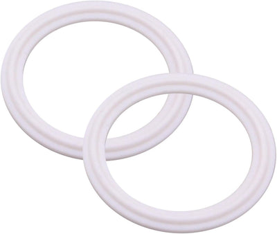 DERNORD PTFE (Teflon) Tri-Clamp Gasket O-Ring - 1.5 Inch Style Fits OD 50.5MM Sanitary Pipe Weld Ferrule (Pack of 2)