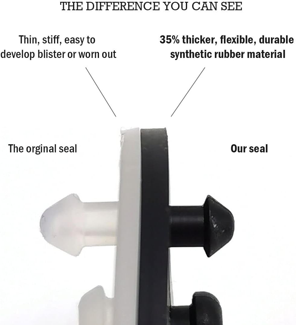 2nd Gen Replacement Seals for 7381424-100.0070A American Standard VorMax Silicone Flappers, [2026 Upgraded Version] (2 Pack to Fix 1 Toilet)
