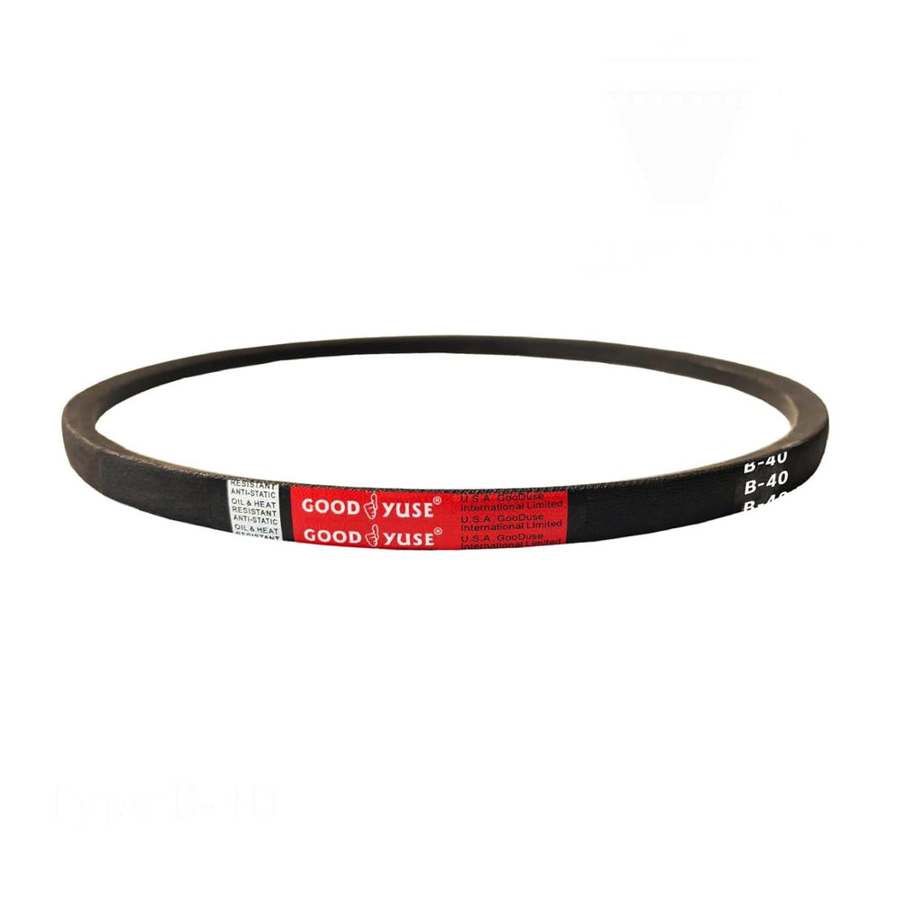 B40 V-Belts，High Quality Classic Wrapped Rubber V-Belt, 1016mm/ 40" Inner Circumference x17mm/ 0.67" Width x 11mm/0.43" Height