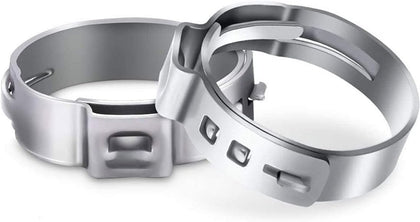 TOCHUN PEX Fittings-20 Pack PEX Cinch Clamps 3/4 Inch -Durable Stainless Steel Cinch Crimp Rings Pinch Clamps for PEX Tubing Pipe Fitting Connections (3/4 Inch)
