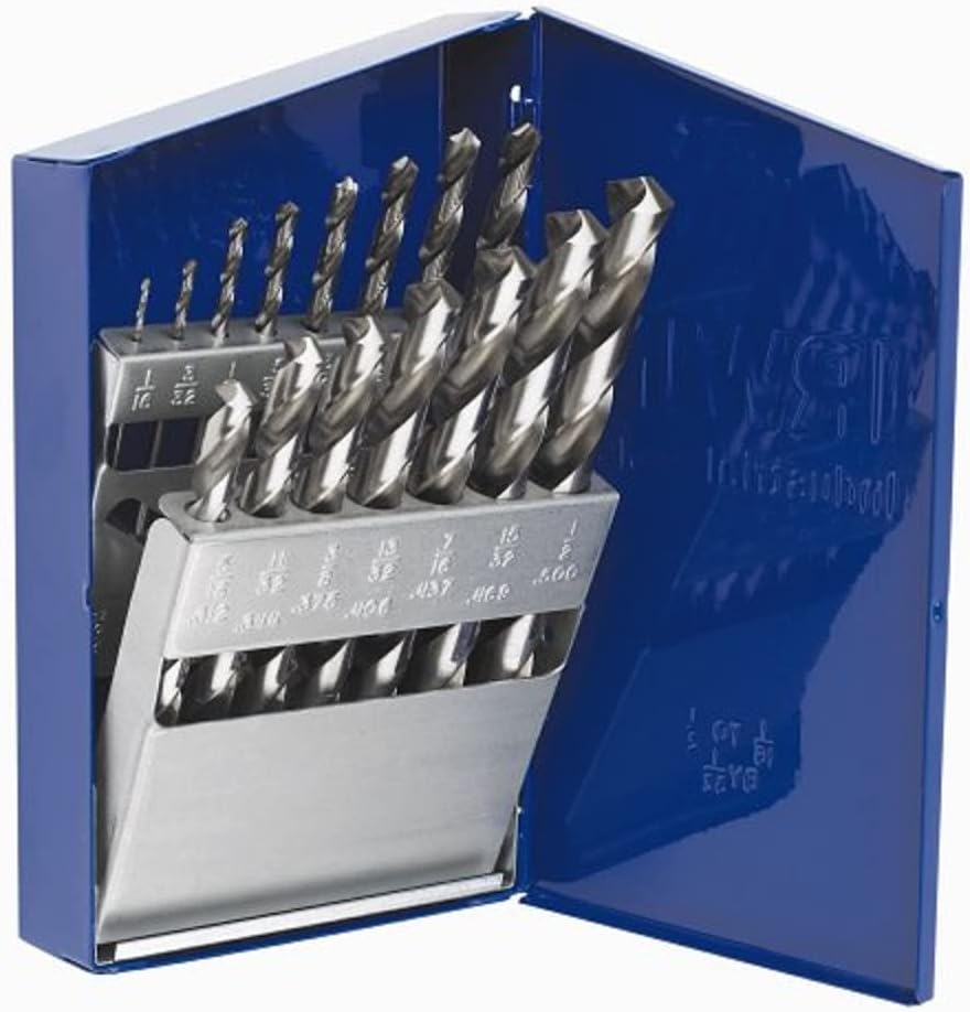 Irwin Tools Irwin Industrial Tools 60137 General Purpose Metal Index Drill Bit Set, 15-Piece
