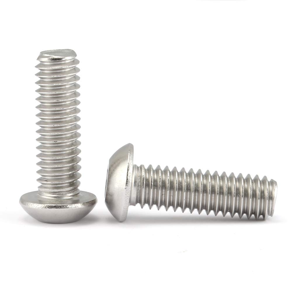 10-32 x 3/4" Button Head Socket Cap Bolts Screws, 50 PCS