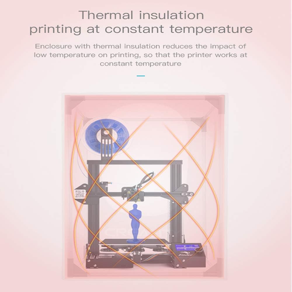 Official Creality Fireproof and Dustproof 3D Printer Enclosure Middle Tent for Creality Ender 3 S1/ S1 Pro/ 3v2 neo/