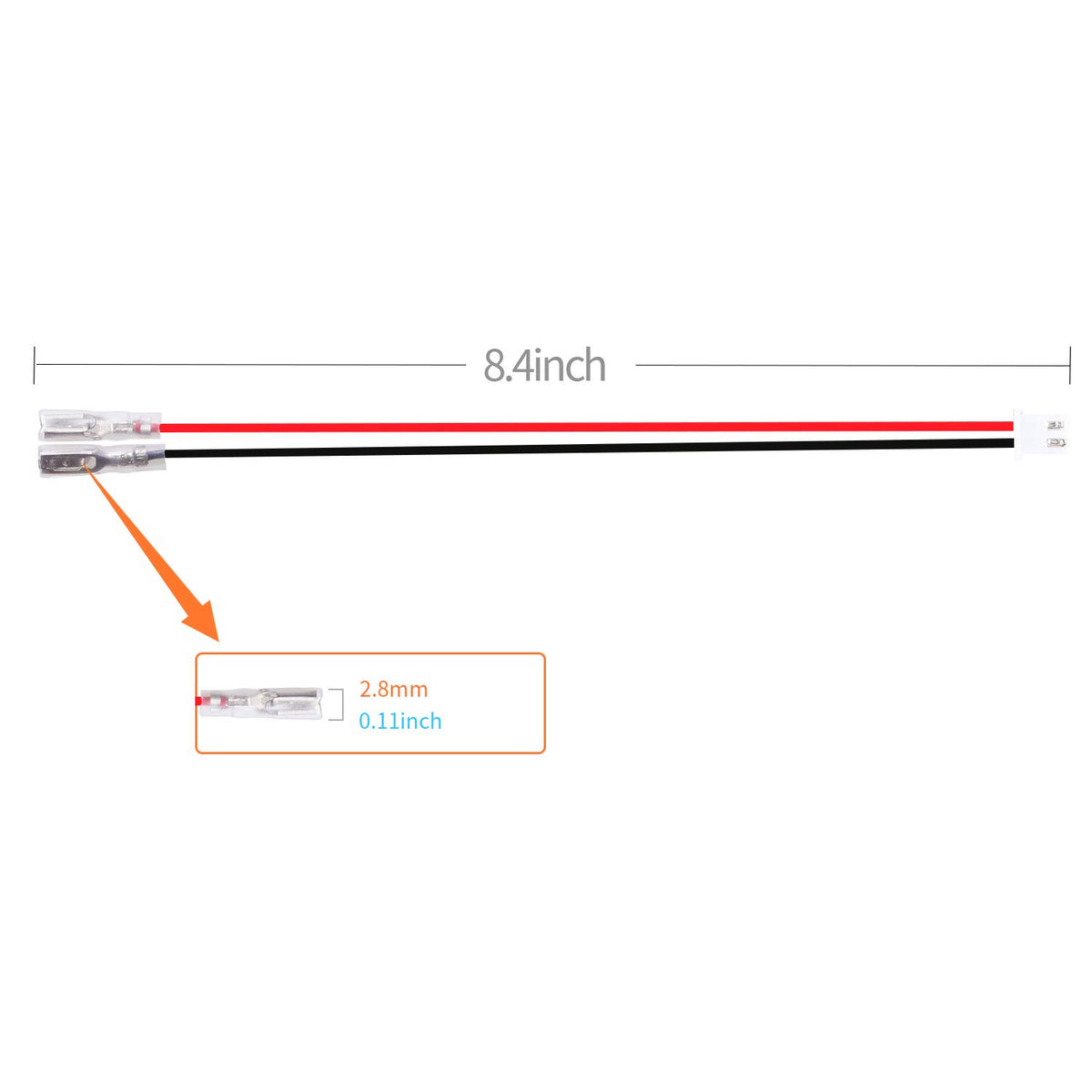 20 Pcs/Lot Zero Delay USB Encoder Jumper Wires Terminals Size 0.110 (2.8mm) Compatible with SANWA Arcade Buttons