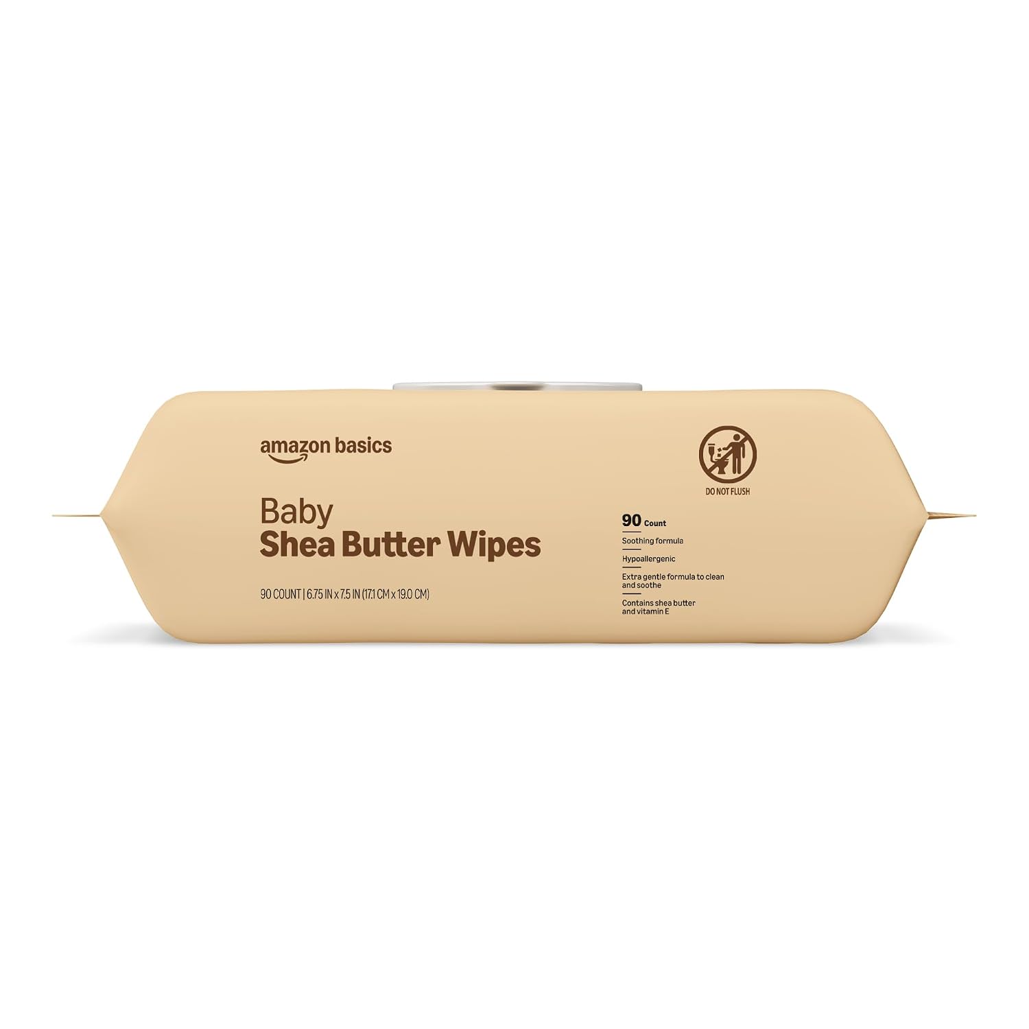 Shea Butter Baby Wipes, Hypoallergenic, with Vitamin E and Aloe, 6.75 x 7.5 Inch, 810 Count (9 Packs of 90 Wipes Each)