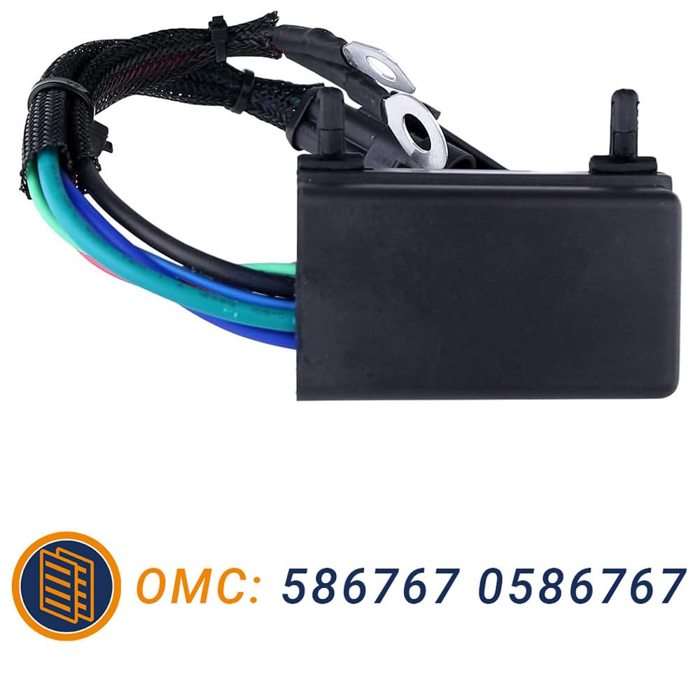 New 12V Tilt Trim Relay Componentsplus Compatible With OMC Evinrude Marine DE15 DE20 DE22 DE25 DE30 E115 By Part Numbers 586767 586767