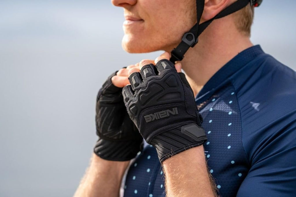 Half Finger Cycling Gloves Knuckle Guard Padded Mountain Bike Glove