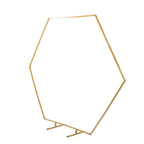 Hexagonal Wedding Arch Stand 6.56ft Wide Metal Backdrop Frame