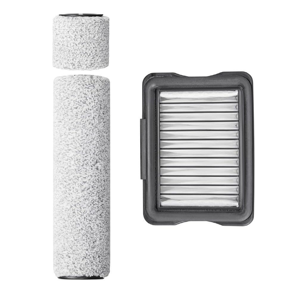 Filter Brush Roller and Filter Kit for EUREKA RapidWash 630 Vacuum Cleaner, High-Density Soft Bristle Replacement Accessories