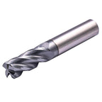 1/2" 4 Flute Solid Carbide End Mill, 0.04" Corner Radius, AlTiN Coated