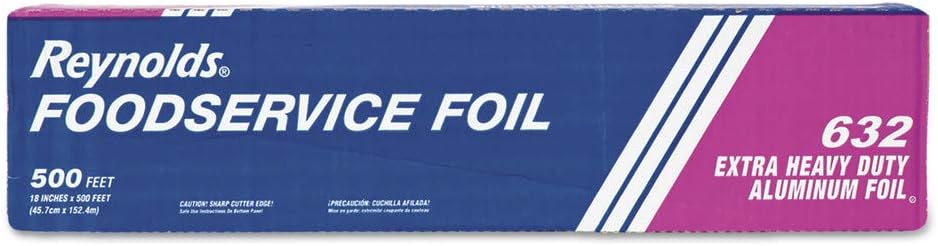 632 Extra Heavy Duty Aluminum Foil Roll 18"x500'