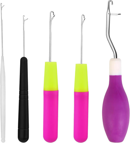 Latch Hook, 5PCS Latch Hook Tool, Crochet Hooks for Hair, Hair Crochet Hook | Latch Hook Needle, Latch Hook Tool for